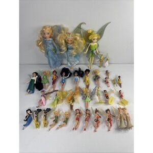 Pixie Hollow Fairies *RARE* Vintage Fairy Dolls Lot Of 30+ Disney - Read Desc.